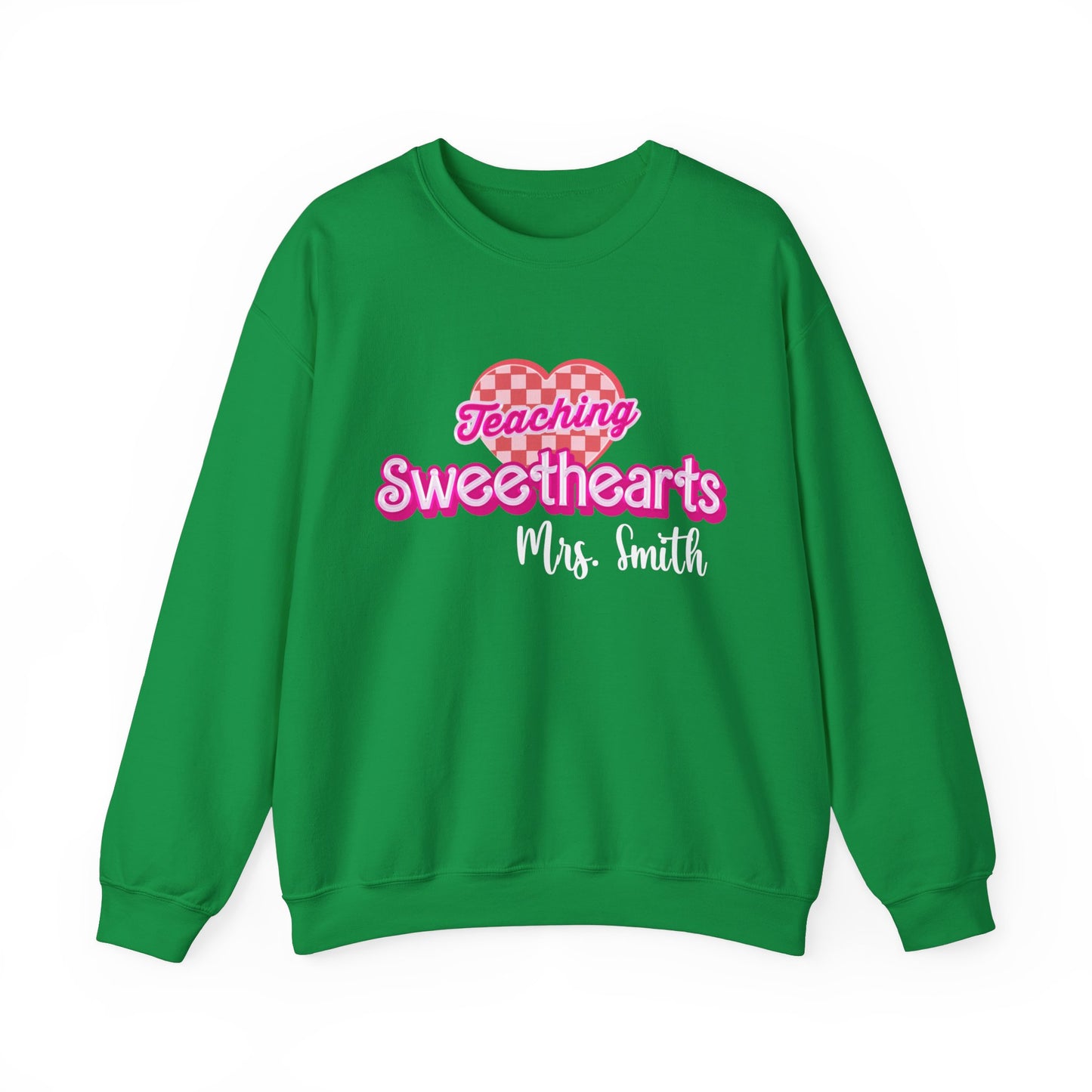 Personalized Teaching Sweethearts Valentines Day Sweatshirt, Teacher Valentine's Day Sweatshirts Teachers, Gift Sweater Hearts Day, SW1274