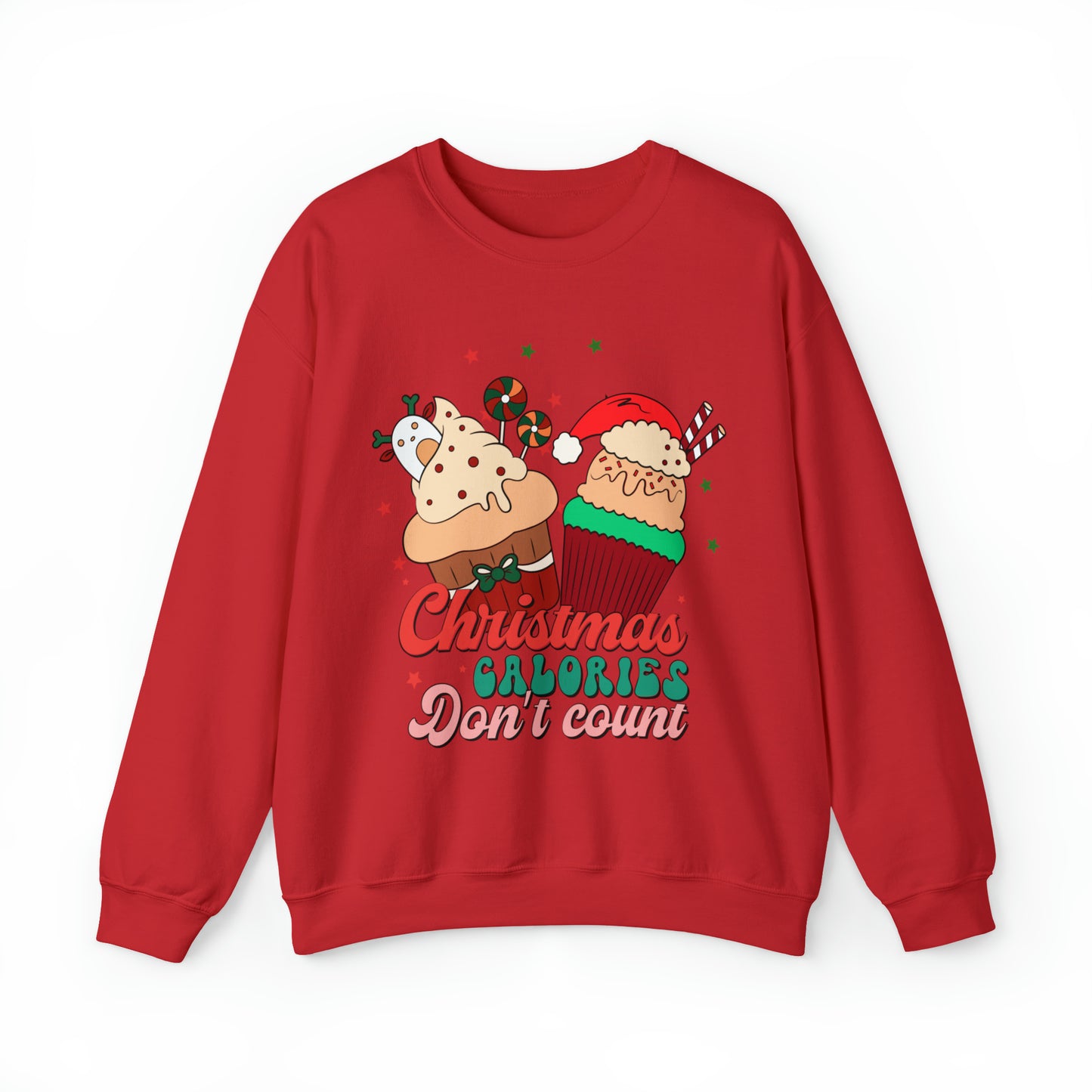 Christmas Calories Don't Count Sweatshirt, Funny Christmas Sweatshirt, Christmas Gift, Xmas calories Sweatshirt, Christmas calories, SW871