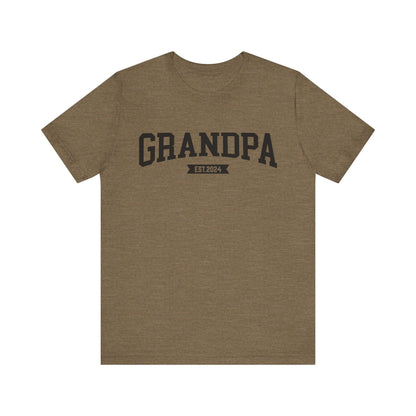 New Grandpa Est Shirt, Custom Father Day Shirt, Custom Fathers day Gift, Custom Grandpa Shirt , Grandpa Gift, Fathers Shirt Dad shirt, T1653