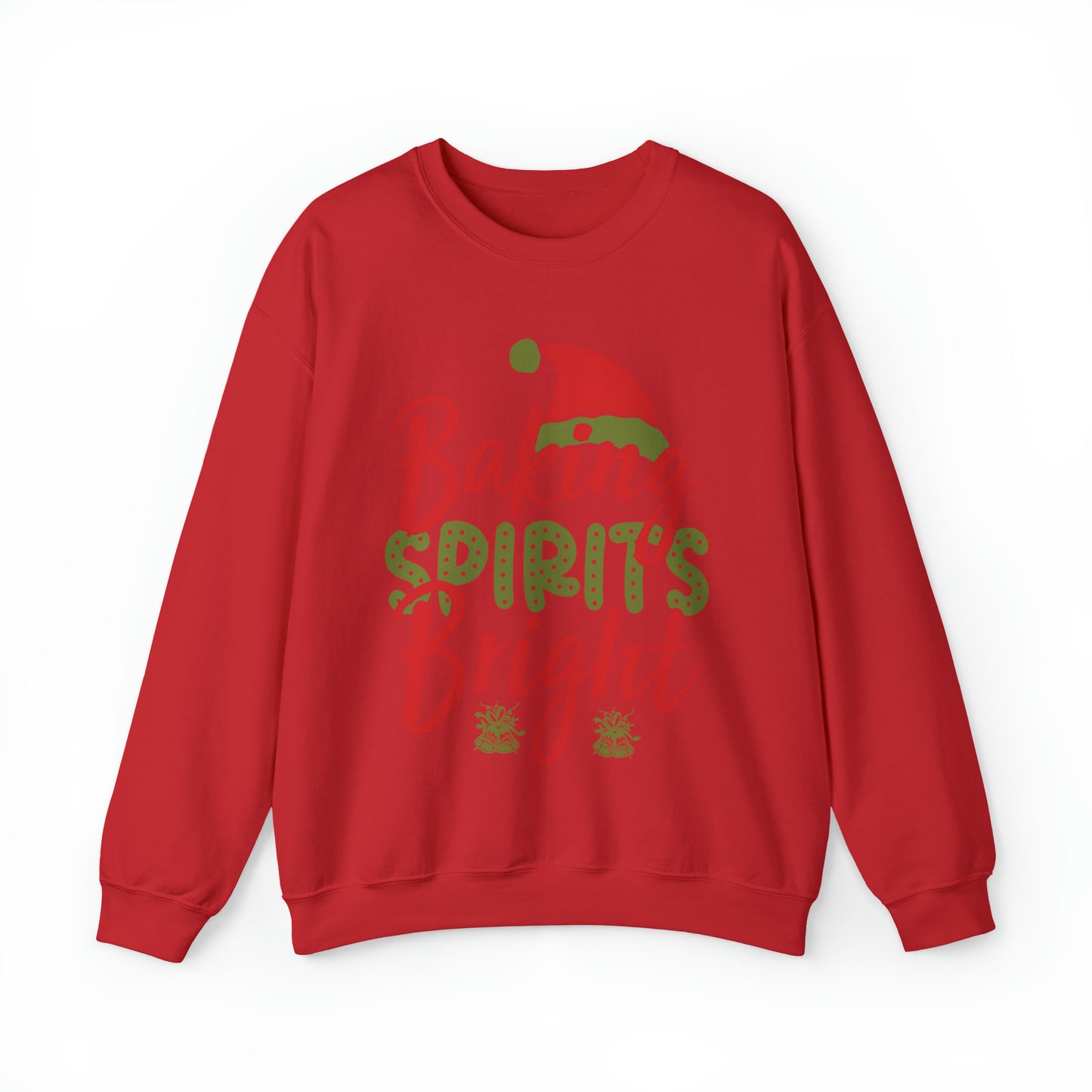 Baking Spirits Bright Sweatshirt, Christmas Cookie Sweatshirt, Funny Baker Sweatshirt, Gift For Cookie Lover, Cute Christmas Cookie, SW927