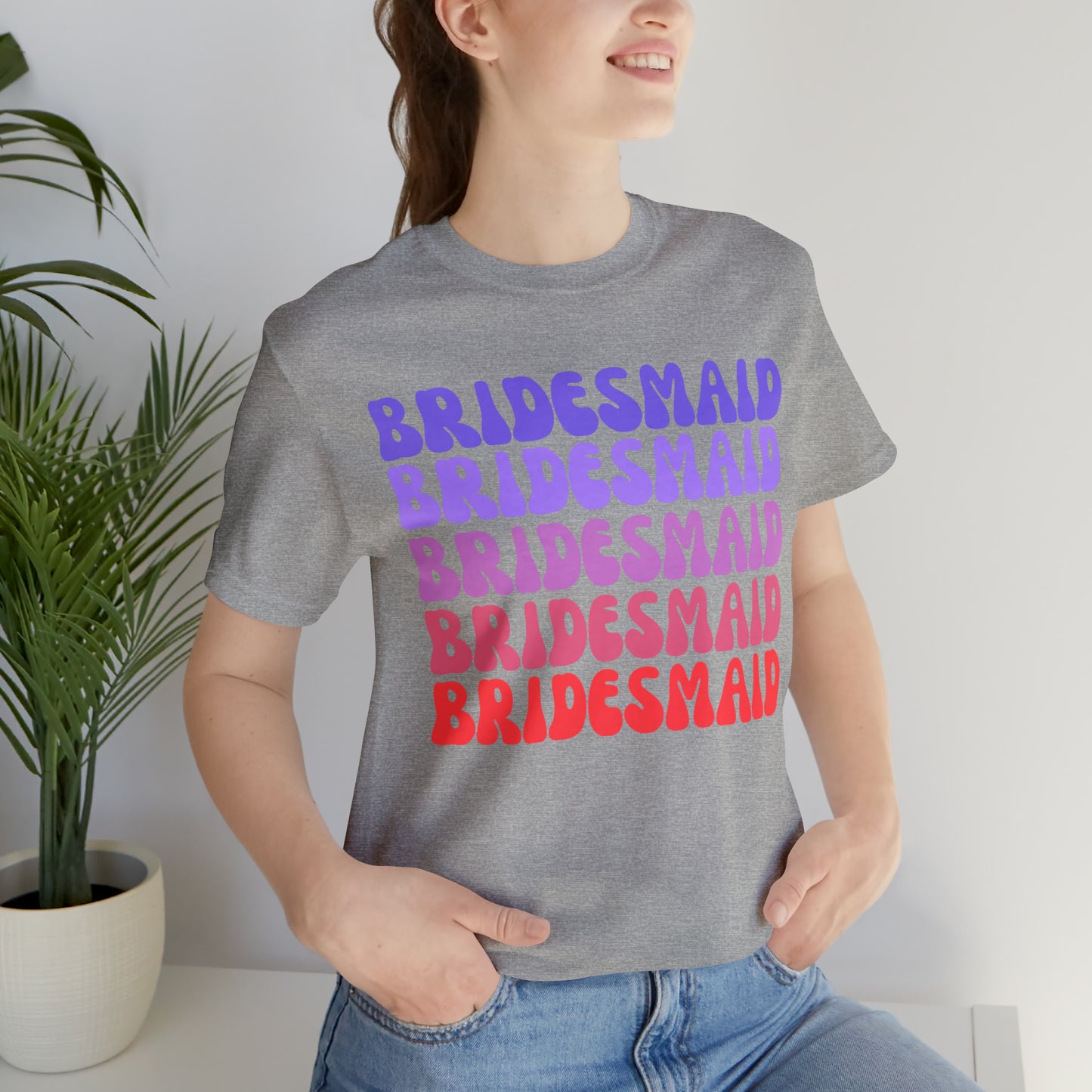 Retro Bridesmaid TShirt, Bridesmaid Shirt for Women, T285