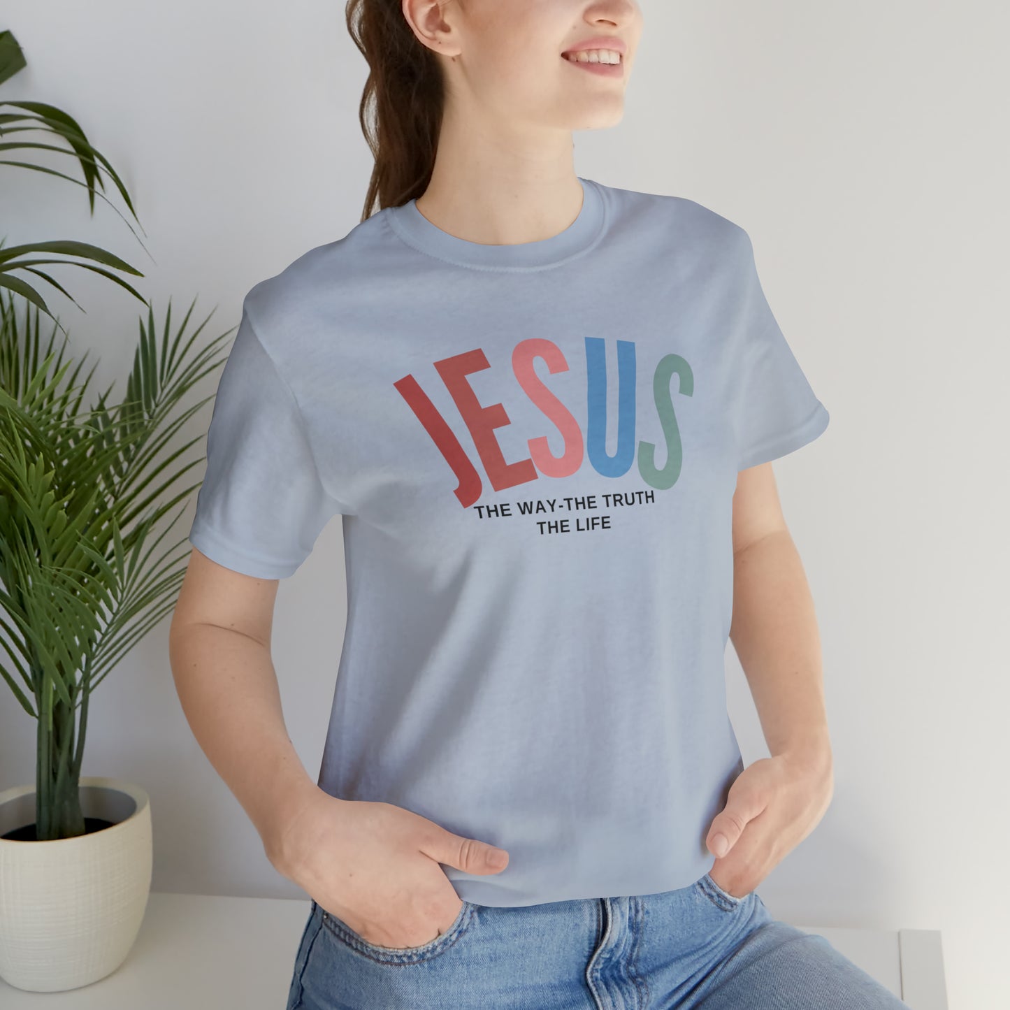 Jesus Tee for Christian Apparel, Jesus The Way The Truth The Life Shirt, Retro Christian Tshirt, T354