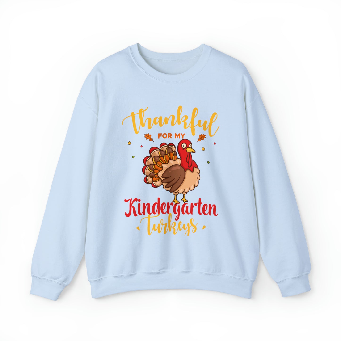 Thankful For My Kindergarten Turkey Sweatshirt, Thanksgiving Dinner Sweatshirt, Family Thanksgiving Shirt, Thanksgiving Turkey Shirt, SW860