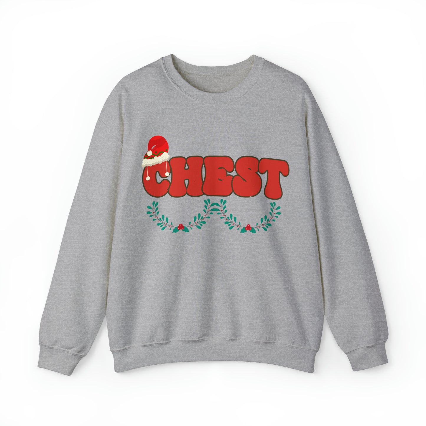 Couple Chest Nuts Crewneck Sweatshirt, Christmas Holiday Sweatshirt, Christmas Gift for Couples, Funny Matching Christmas Sweatshirt, S950