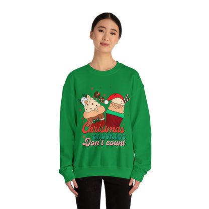 Christmas Calories Don't Count Sweatshirt, Funny Christmas Sweatshirt, Christmas Gift, Xmas calories Sweatshirt, Christmas calories, SW871