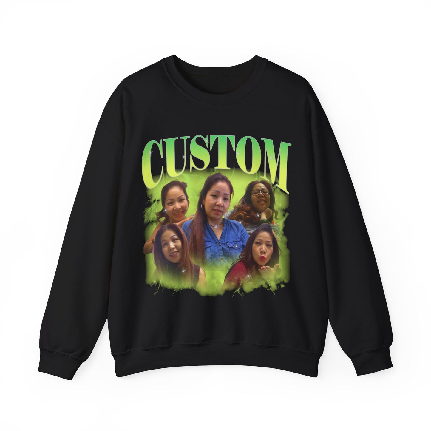 Custom Your Own Bootleg Tee, Retro Custom Bootleg Rap Tee, Custom Photo Sweatshirt, Insert Your Design Vintage Graphic 90s Sweatshirt, S1376