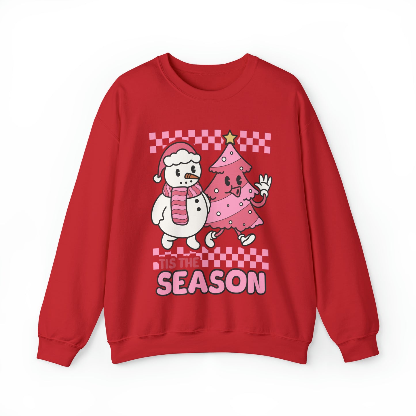 Christmas Tis The Season Sweatshirt, Merry Christmas Shirt, Christmas Tree Cake Sweater, Women Christmas, Christmas Cake Sweatshirt, SW879