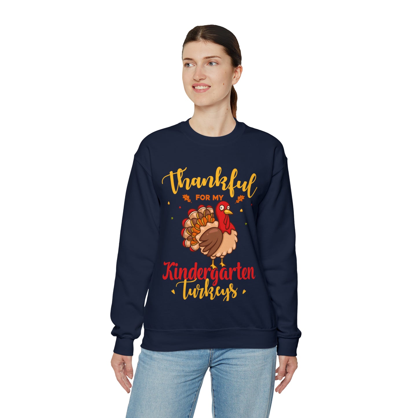 Thankful For My Kindergarten Turkey Sweatshirt, Thanksgiving Dinner Sweatshirt, Family Thanksgiving Shirt, Thanksgiving Turkey Shirt, S860