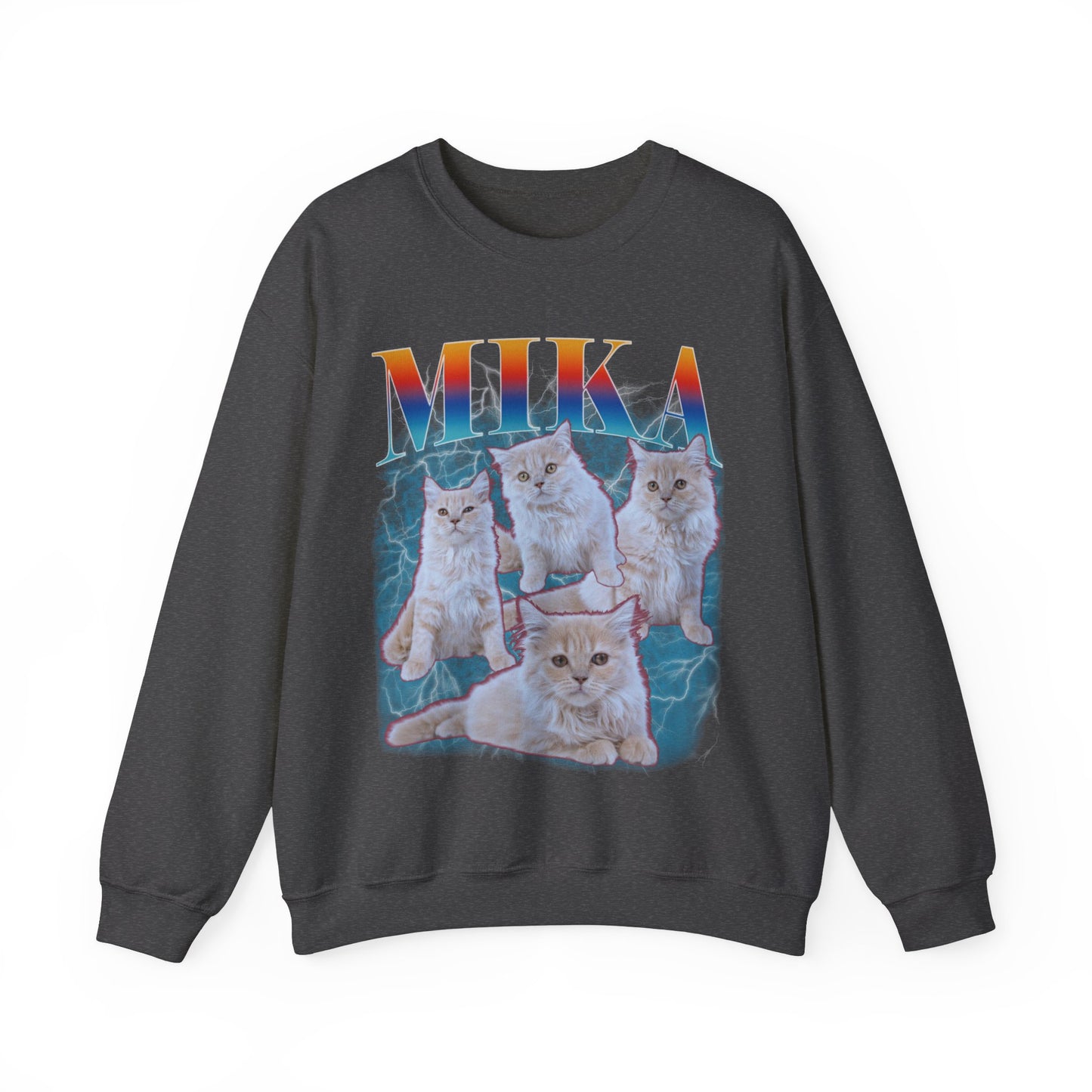 Pet Custom Vintage Sweatshirt, Custom Bootleg Rap Sweatshirt Cat Bootleg Retro 90's Sweatshirt Gift For Her, Customize Pet Sweatshirt, S1333