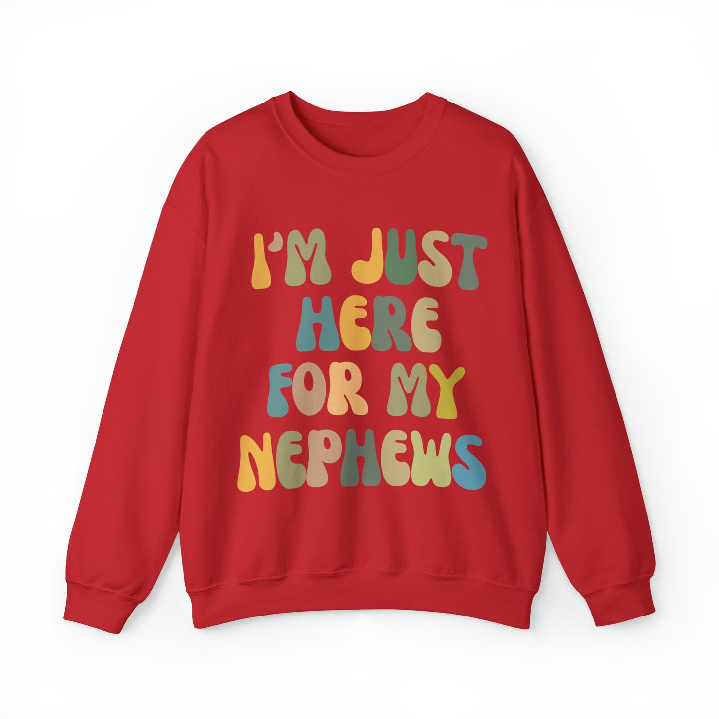 I'm Just Here for My Nephews Sweatshirt, Gift for Cool Aunt, New Auntie Sweatshirt, Funny Aunt Sweatshirt, Favorite Aunt Sweatshirt, S1012