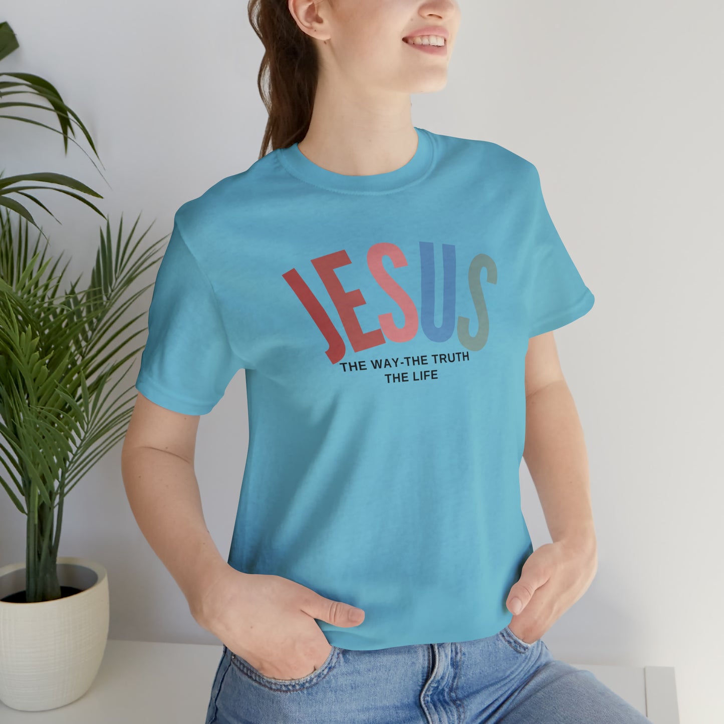 Jesus Tee for Christian Apparel, Jesus The Way The Truth The Life Shirt, Retro Christian Tshirt, T354