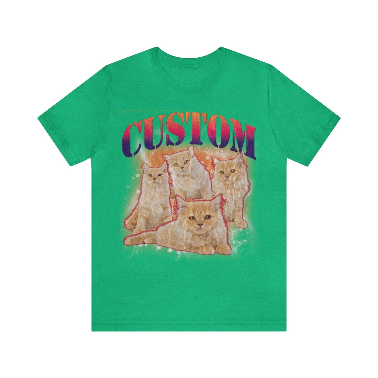 Retro Custom Cat Bootleg Tee, Custom Cat Shirt, Custom Cat Lover Gift, Custom dog portrait, Vintage Funny Cat Shirt, Bootleg Shirt, T1394