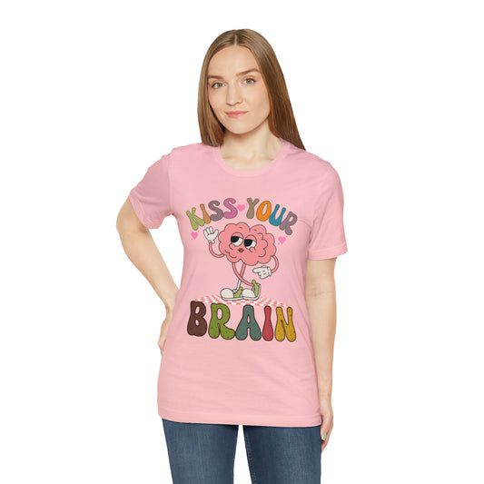 Kiss your brain shirt, Brain Surgery Shirt, Cancer Awareness Shirt, Brain Cancer Support, Brain Tumor Awareness Shirt, T832