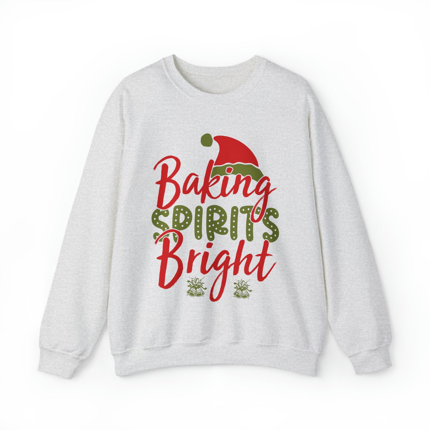 Baking Spirits Bright Sweatshirt, Christmas Cookie Sweatshirt, Funny Baker Sweatshirt, Gift For Cookie Lover, Cute Christmas Cookie, SW927