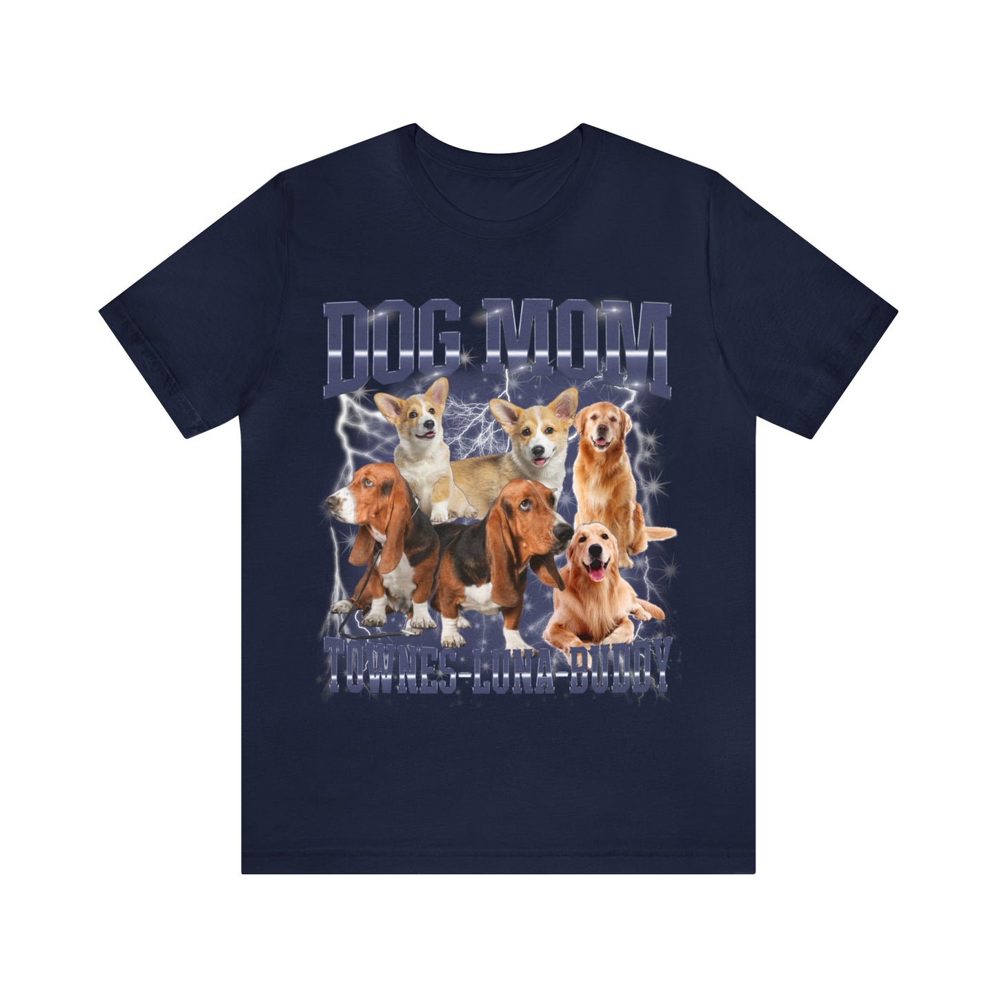 Custom Retro Dog Bootleg Shirt, Dog Mom Shirt, Dog Bootleg Retro 90's Tee, Custom Pet Photo, Custom Pet Portrait, Pet Lovers Gift, T1433
