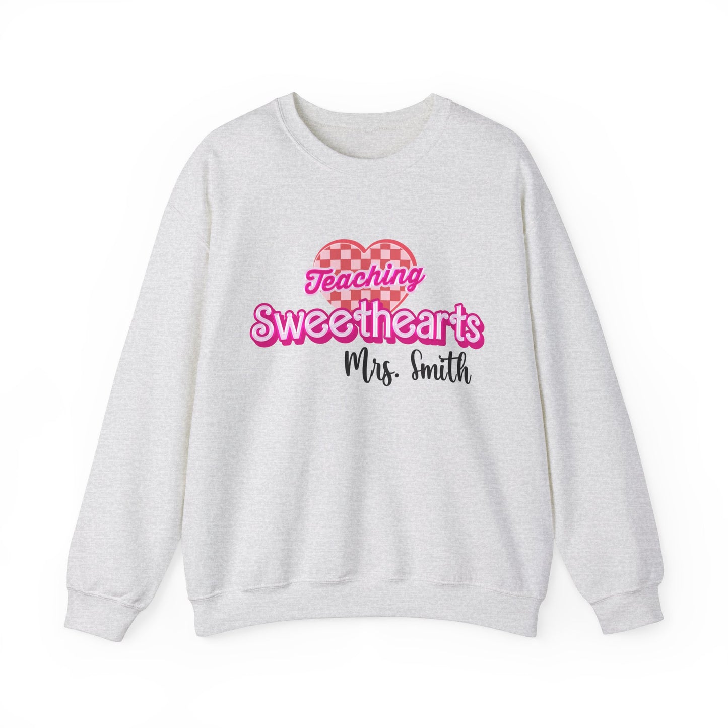 Personalized Teaching Sweethearts Valentines Day Sweatshirt, Teacher Valentine's Day Sweatshirts Teachers, Gift Sweater Hearts Day, SW1274