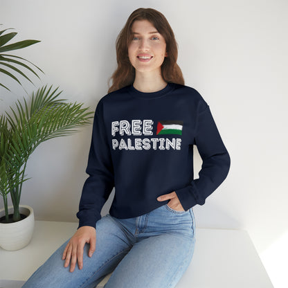 Free Palestine Sweatshirt, Free Palestine Sweatshirt, Palestine Flag Crewneck, Stand With Palestine Shirt, Gift For Palestinian, S846