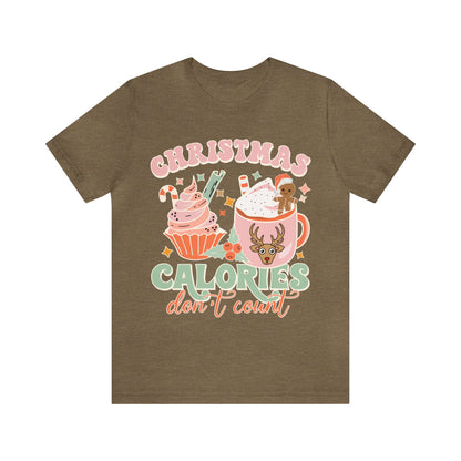 Christmas Calories Don't Count Shirt, Funny Christmas Shirt, Christmas Gift, Xmas calories shirt, Christmas calories, T870