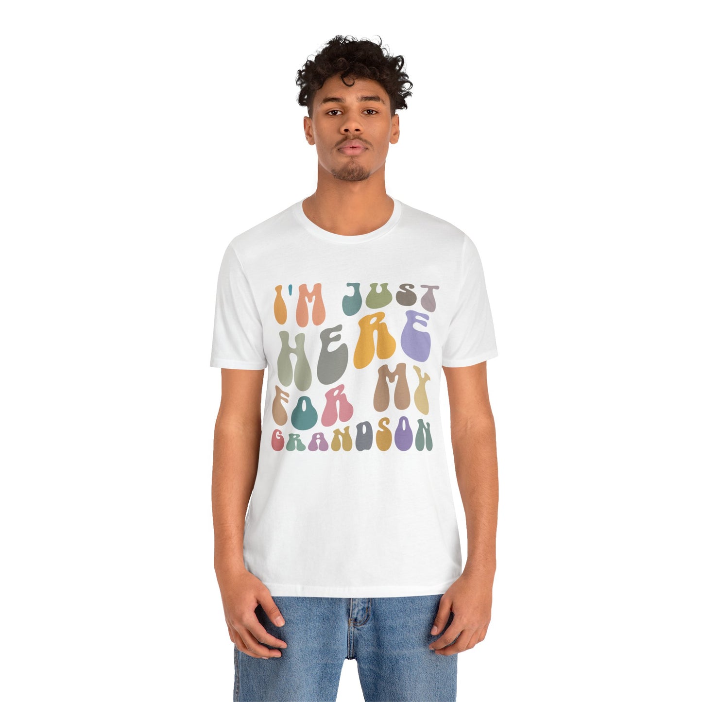 I'm Just Here for My Grandson Shirt, Best Grandmother Shirt, Supportive Grandma Shirt, Gift for Granny from Grandson, T1074