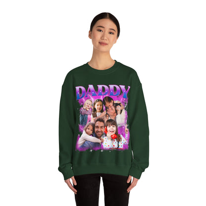 Custom Bootleg Rap Daddy Tee, Custom Photo Daddy Sweatshirt, Dad Shirt With Kid Face Photos Custom Father's Day Gift, Face Father Gift S1648