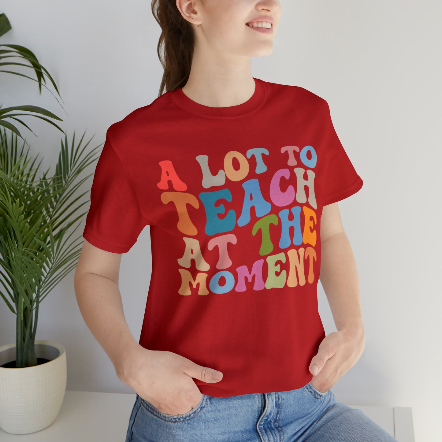 Motivational Shirt, A Lot To Teach At The Moment Shirt, Teacher Shirt, Teacher Appreciation, Back To School Shirt, T499