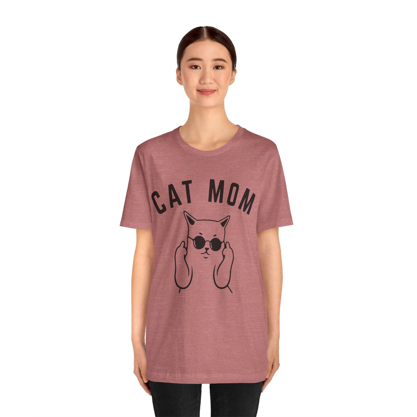 Cat Mom Shirt, Funny Pet Lover Tshirt for Her, Cat Mama T Shirt for Mom Gift from Kids, Cat T-Shirt Gift for Women, Cat Lover Tee, T1111