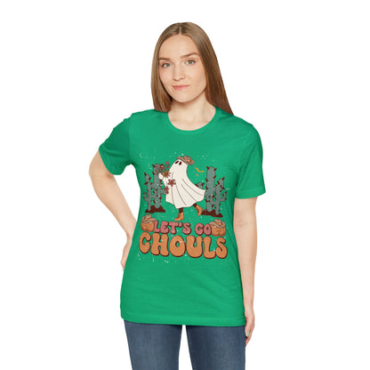 Lets Go Ghouls Shirt, Spooky Season Tee, Retro Halloween Cowgirl Shirt, Cowgirl Halloween Shirt, Vintage Ghost Shirt, T762