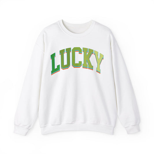 St Patrick's Day Lucky Sweatshirt, Women's St Patty's Sweatshirt, Shamrock Sweatshirt, St Patrick's Day Tee Cute St Pattys Sweatshirt, S1483