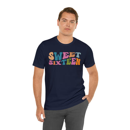 Sixteenth Birthday Gift, Sweet Sixteen Shirt for 16th Birthday Party, Cute Sweet 16 Gift for 16th Birthday TShirt for Daughter, T476