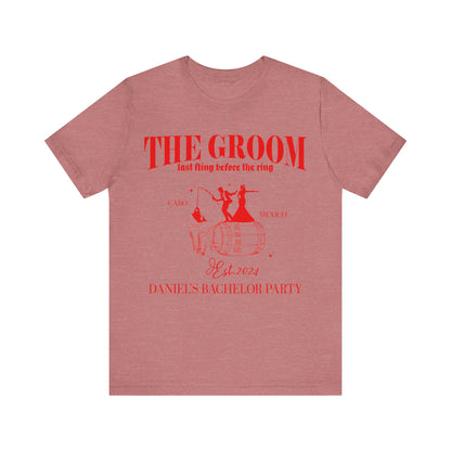 The Groom Bachelor Party Shirts, Groomsmen Shirt, Custom Bachelor Party Gifts, Group Bachelor Shirt, Fishing Bachelor Party Shirt, 12 T1604