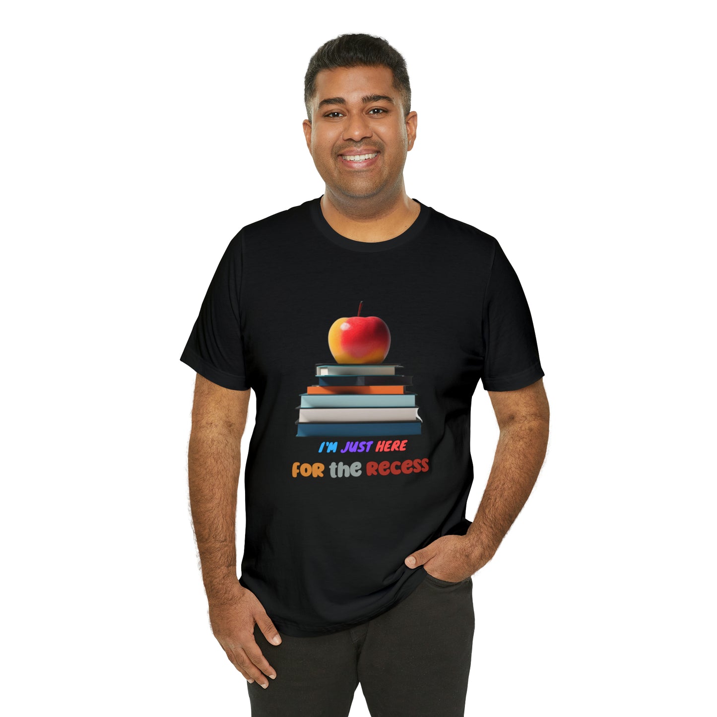 Back to school shirt funny for student, I am just here for the recess, T151