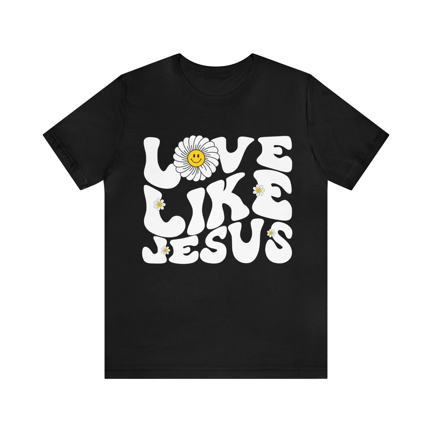 Retro Love Like Jesus Shirt, Cute Jesus Shirt, Women's Christian Clothing, Unisex Crewneck Christian Shirt, T851