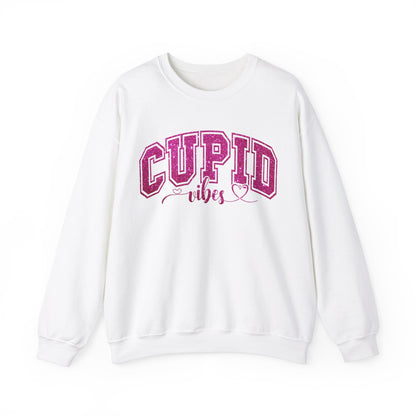 Cupid Vibes Sweatshirt, Gift for Girlfriend, Wife Gift, Happy Valentine's Day Sweatshirt, Cute Valentines Era Sweatshirt, S1143