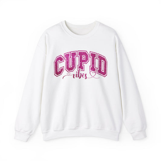 Cupid Vibes Sweatshirt, Gift for Girlfriend, Wife Gift, Happy Valentine's Day Sweatshirt, Cute Valentines Era Sweatshirt, S1143