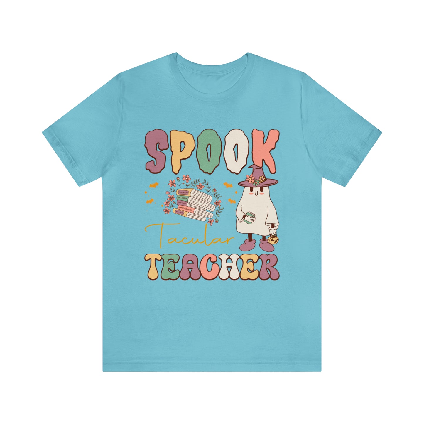 Spook Tacular Teacher Shirt, Spooky Season Tee, Retro Halloween Cowgirl Shirt, Cowgirl Halloween Shirt, Vintage Ghost Shirt, T767