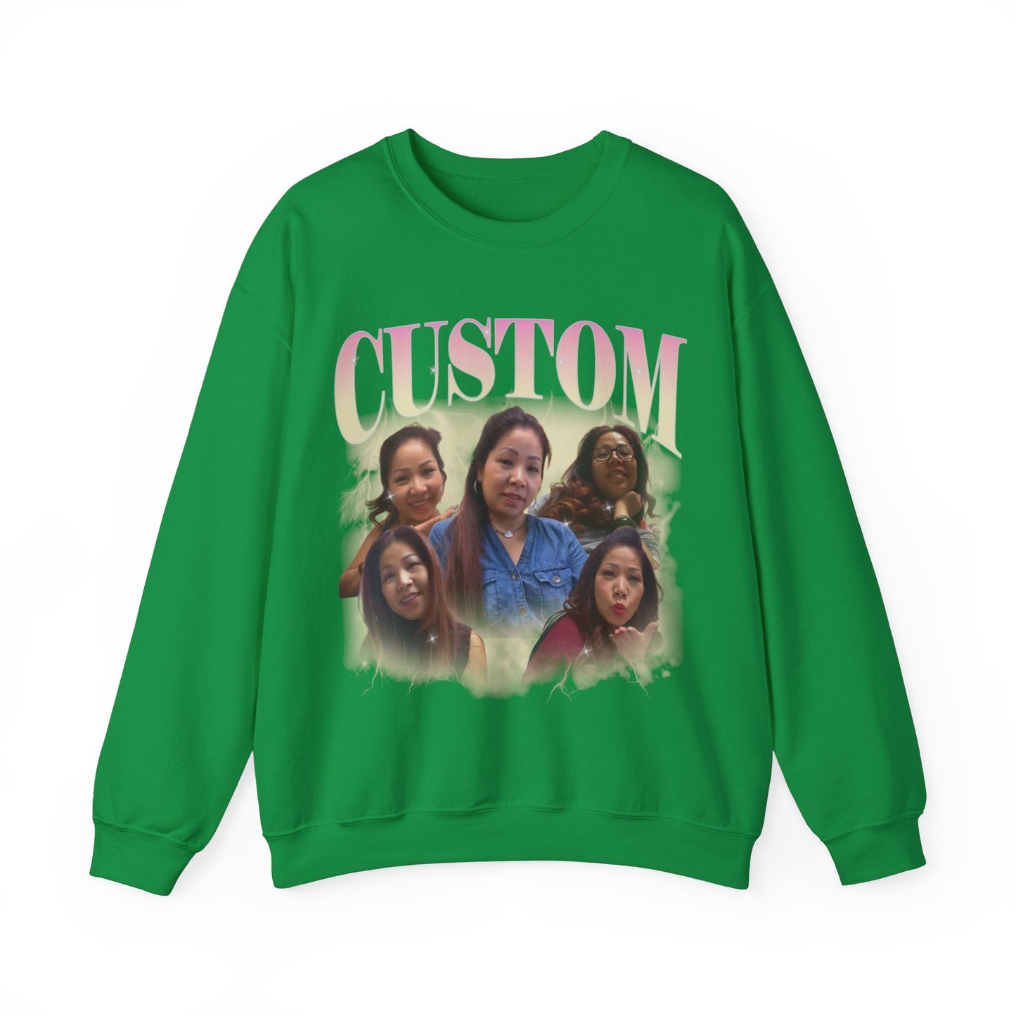 Custom Your Own Bootleg Tee, Retro Custom Bootleg Rap Tee, Custom Photo Sweatshirt, Insert Your Design Vintage Graphic 90s Sweatshirt, S1384