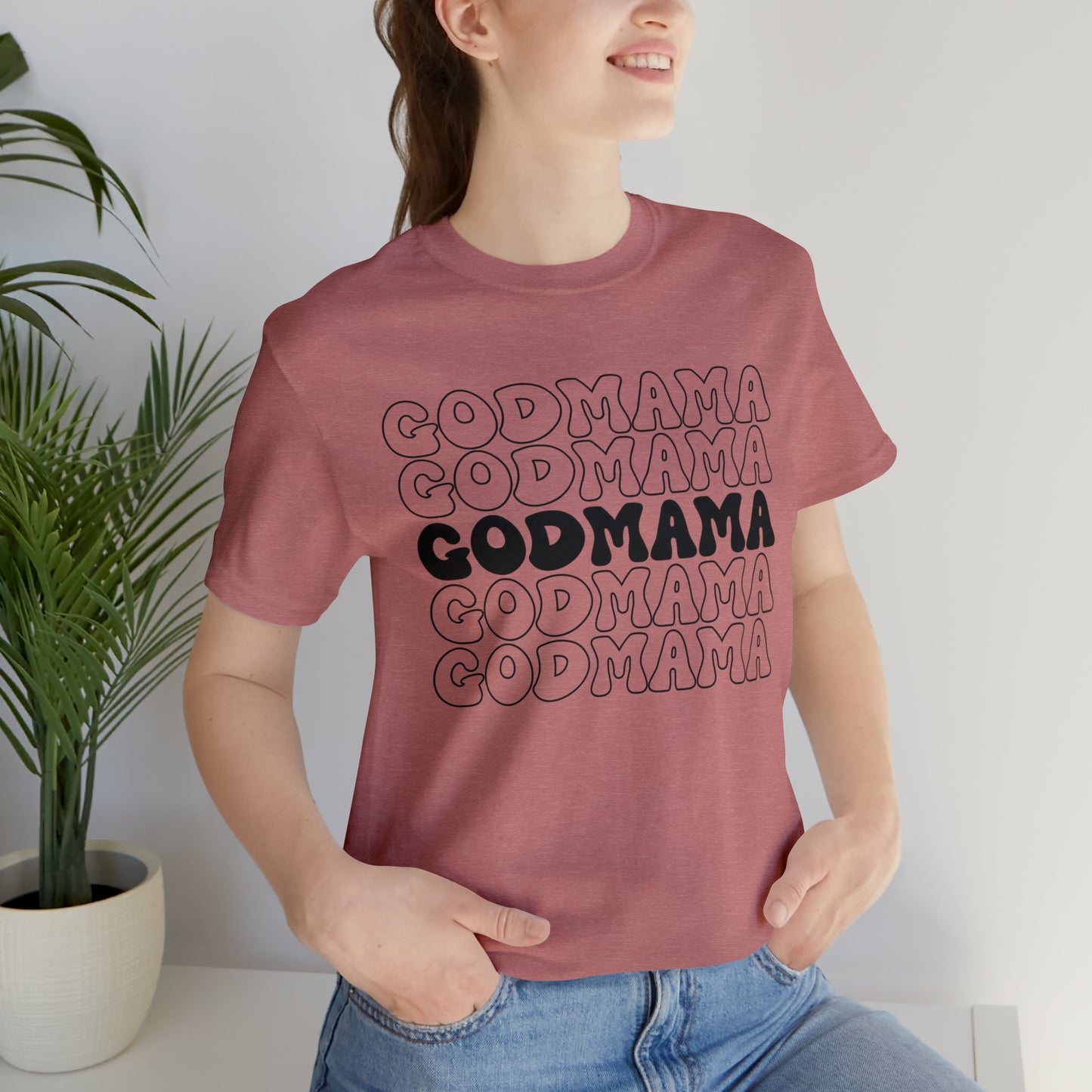 Retro Godmother Shirt for Mother's Day, Godmother Gift from Goddaughter, Cute Godmama Gift for Baptism, God Mother Proposal, T249