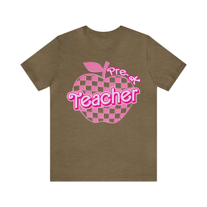 Pre K teacher shirt, Pink Teacher Shirts, Pre-K Appreciation Teacher Shirt, Gifts for Teachers, Retro Teacher Shirt, Teacher Era, T801