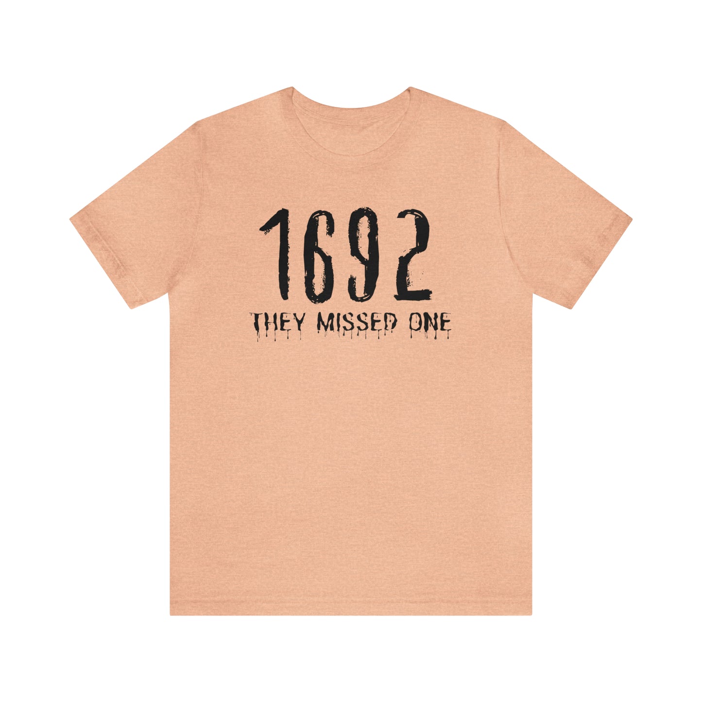 They Missed One Salem Witch Shirt 1692, Halloween Gift TShirt, Spooky Season Halloween Costume Shirt, T536