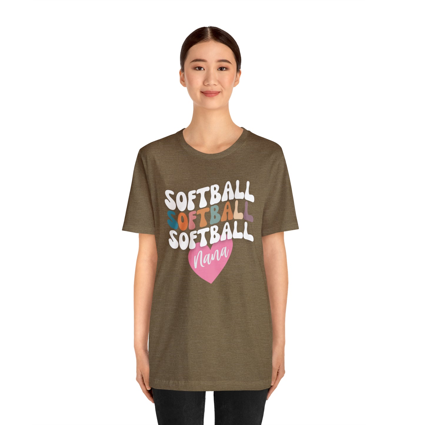 Softball Nana Shirt, Cute Softball Shirt for Grandma, Retro Softball Nana Shirt, Shirt for Nana, T330