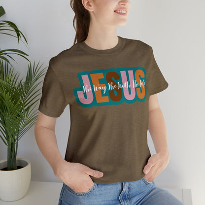 Retro Christian Tshirt, Jesus Tee for Christian Apparel, Christian Shirt for Women, T255