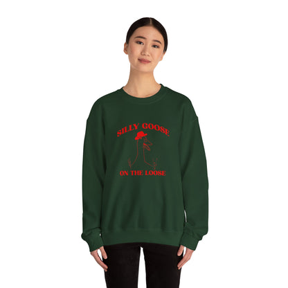 Silly Goose On The Loose Sweatshirt, Silly Goose Club Shirt Silly Joke Sweatshirt, Funny Goose Sweatshirt Funny University Sweatshirt, S1643