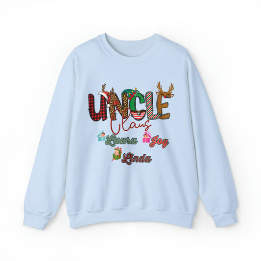 Custom Uncle Claus Sweatshirt, Christmas Uncle Sweatshirt, Christmas Uncle Sweater, Custom Uncle With Name Sweatshirt Gifts For Uncle, SW937