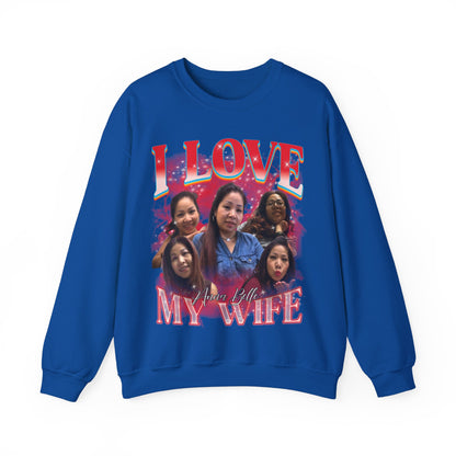 Custom Bootleg Rap Tee, I Love My Wife Sweatshirt, Custom Wife Photo Sweatshirt, Vintage Graphic 90s Tshirt, Valentine's Shirt Gift, S1347