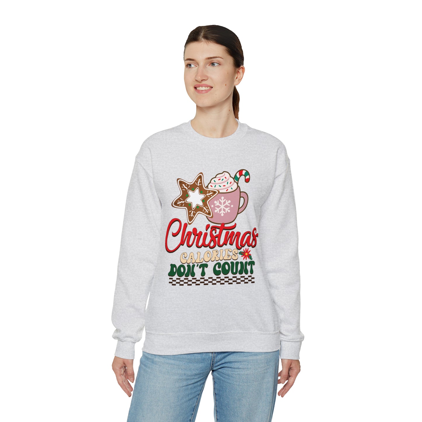 Christmas Calories Don't Count Sweatshirt, Funny Christmas Sweatshirt, Christmas Gift, Xmas calories Sweatshirt, Christmas calories, SW872