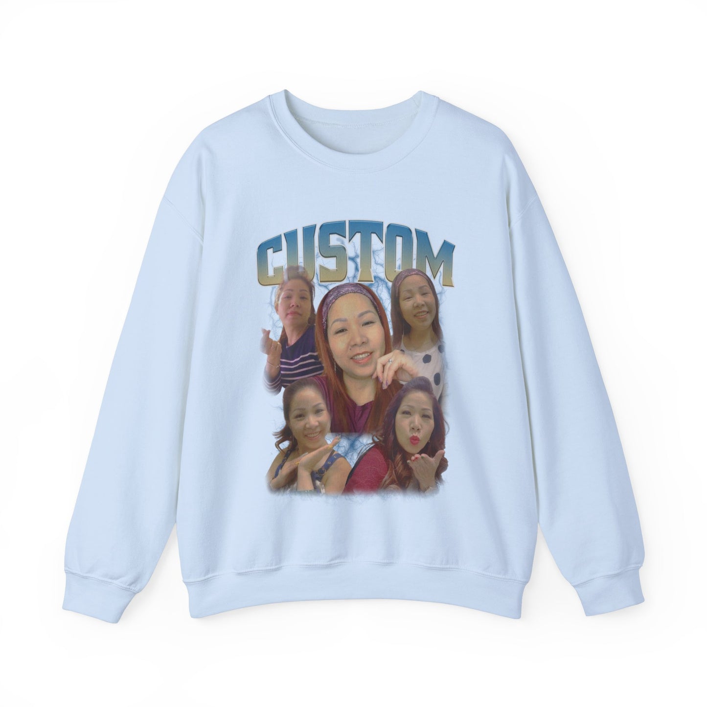 Custom Bootleg Rap Sweatshirt, Vintage Graphic 90s Custom Photo Sweatshirt, Custom Photo Sweatshirt, Sweatshirt Gift For Lover Rap, SW1328