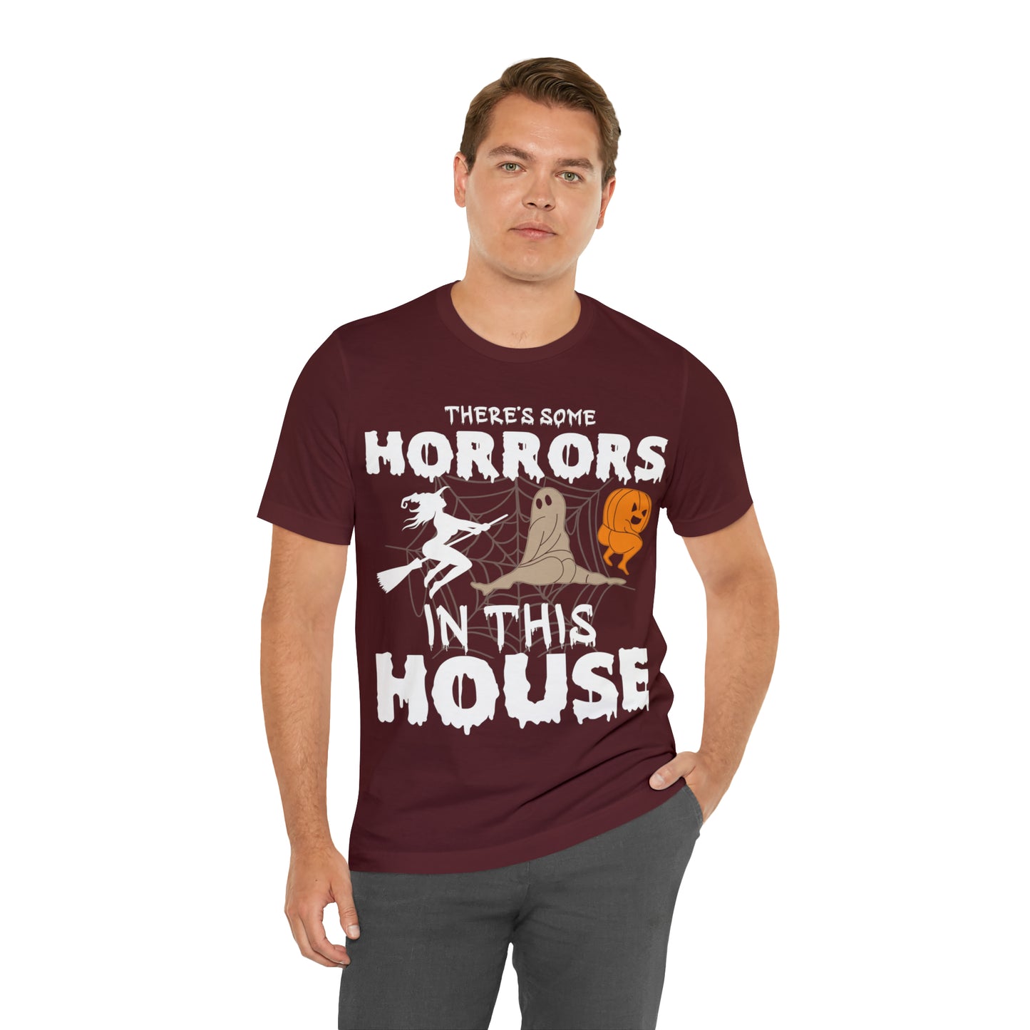 There’s Some Horrors In This House Shirt, Spooky Women Shirt, Halloween Comfort Colors Shirts, T562
