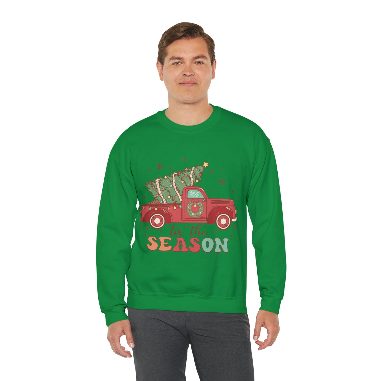 Christmas Tis The Season Sweatshirt, Merry Christmas Shirt, Christmas Tree Sweater, Christmas Tree shirt, Christmas Cake Sweatshirt, S889