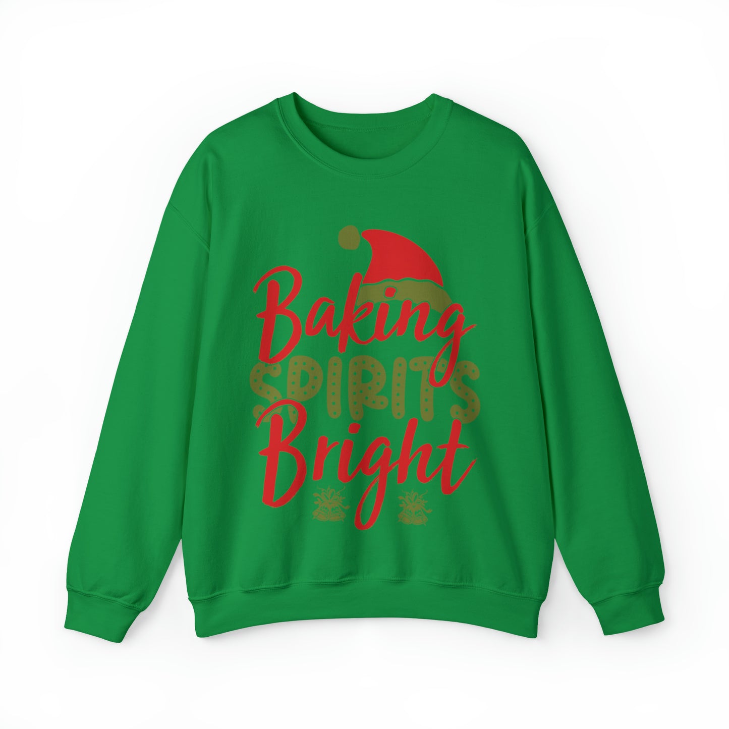 Baking Spirits Bright Sweatshirt, Christmas Cookie Sweatshirt, Funny Baker Sweatshirt, Gift For Cookie Lover, Cute Christmas Cookie, S927