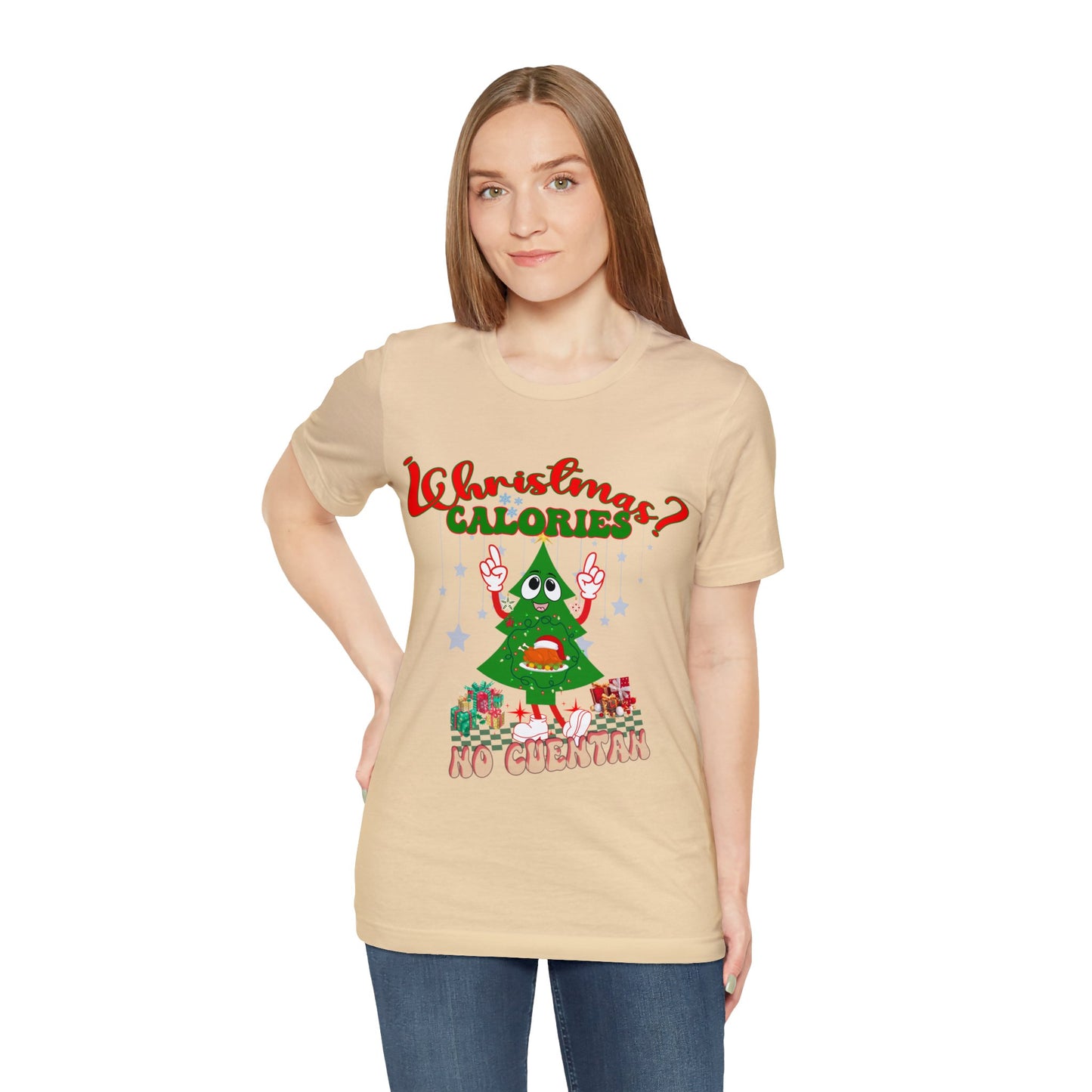 Christmas Calories No Cuentan Shirt, Feliz Navidad Shirt, Christmas Gifts, New Year Shirt, Spanish Christmas Shirt, Holiday Sweaters, T874